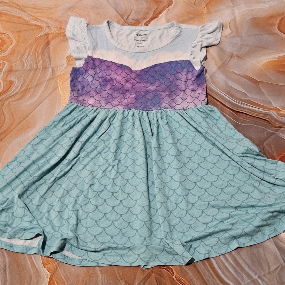 Posh Peanut Disney Ariel Bamboo Dress Size 5/6 Play Condition Mermaid
